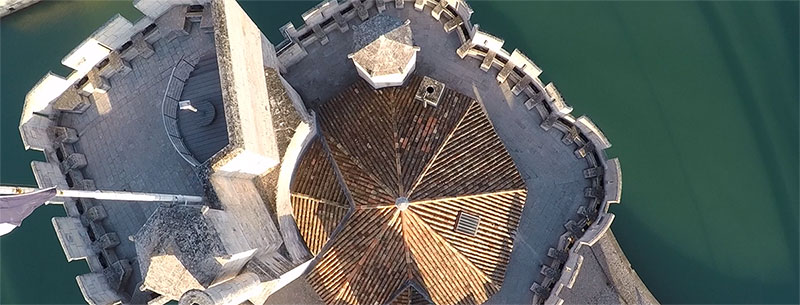 Tours de La Rochelle vue de drone